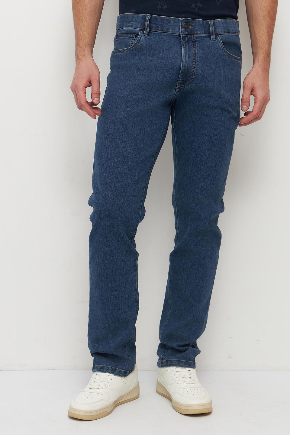 Джинсы Sea Barrier синие с вышивкой