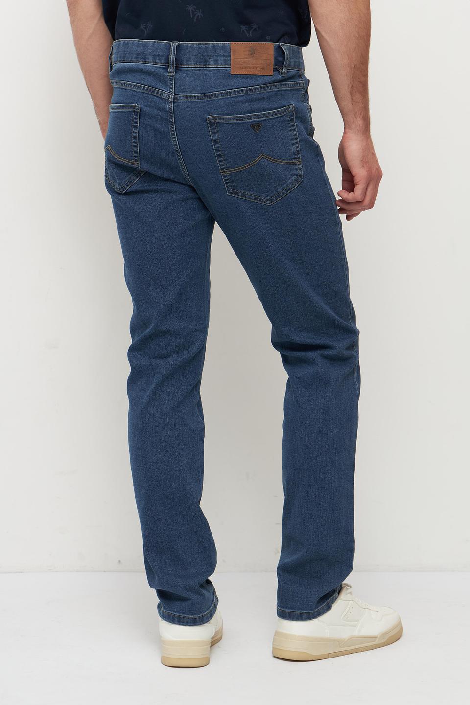 Джинсы Sea Barrier синие с вышивкой