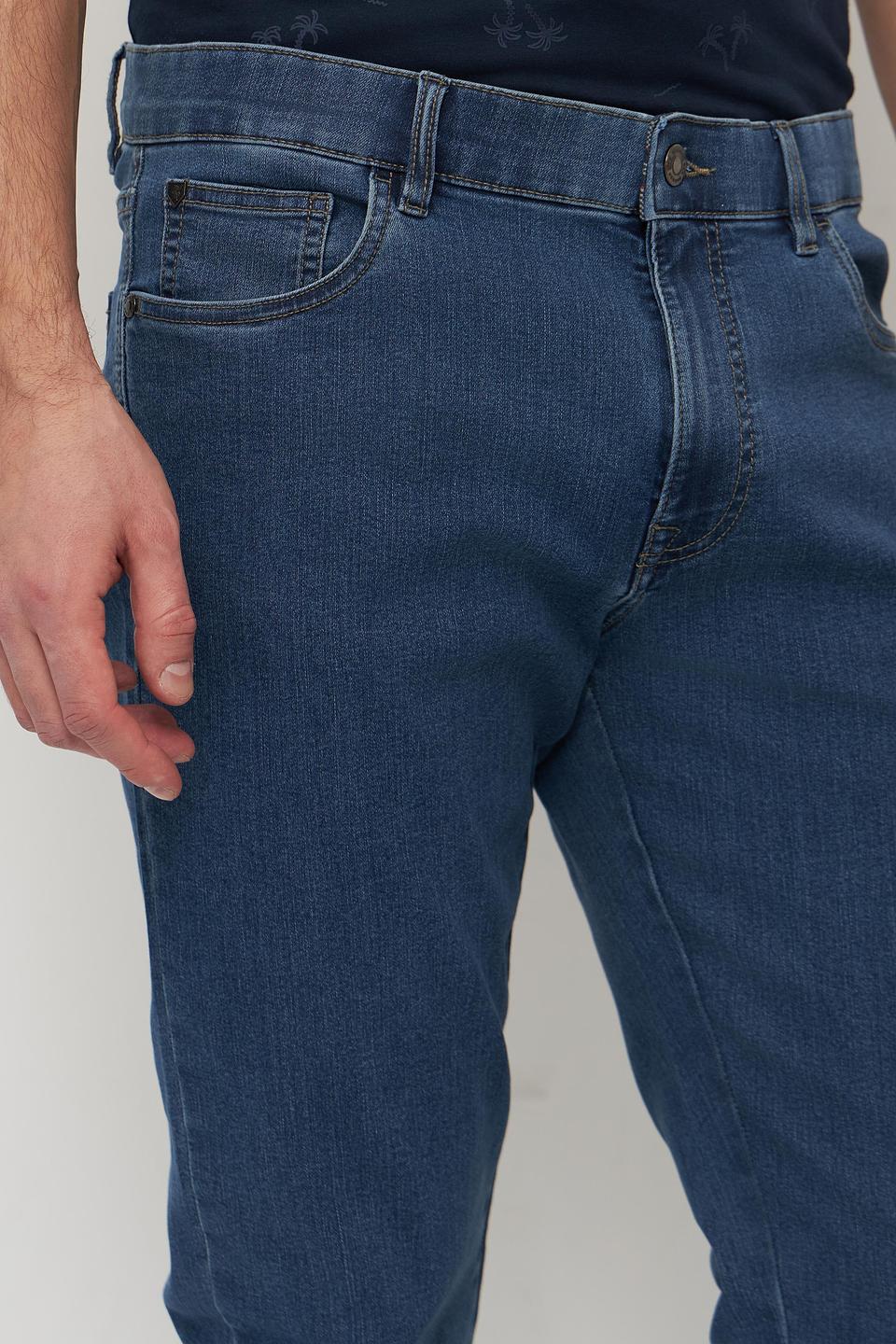 Джинсы Sea Barrier синие с вышивкой