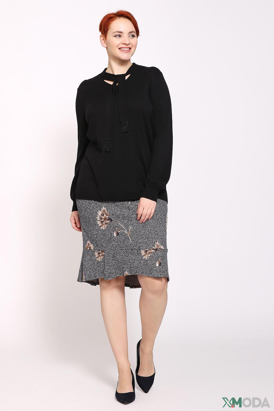 Пуловер Via Appia с завязками чёрный