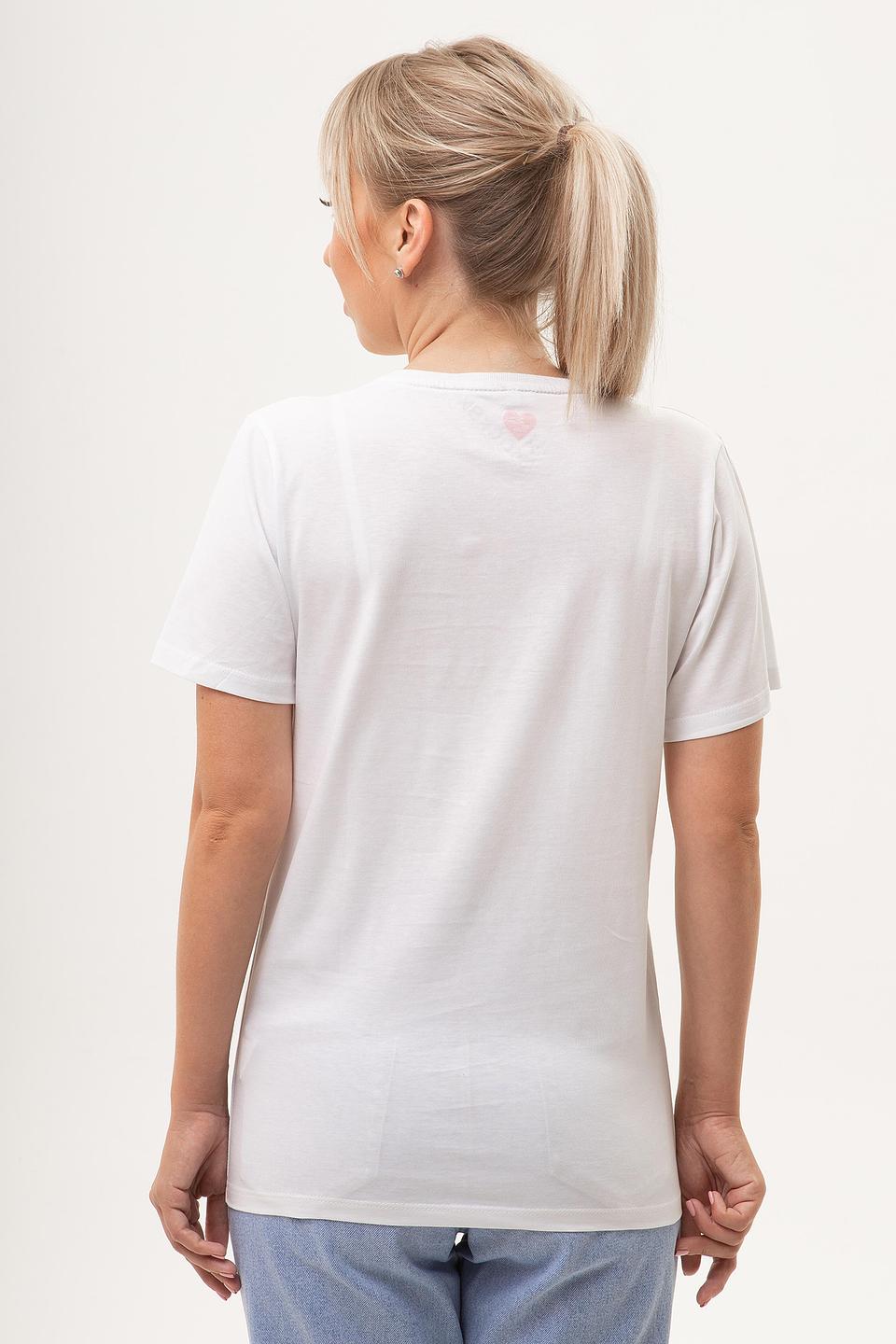 Футболка Я люблю Москву медведь белый