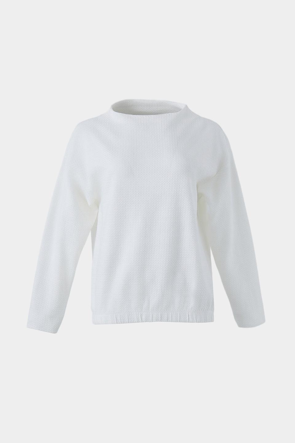 Пуловер Betty and Co фактурный белый