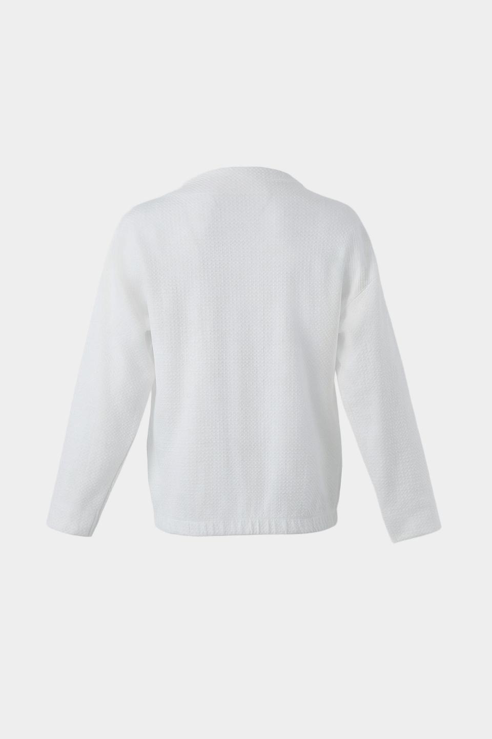Пуловер Betty and Co фактурный белый
