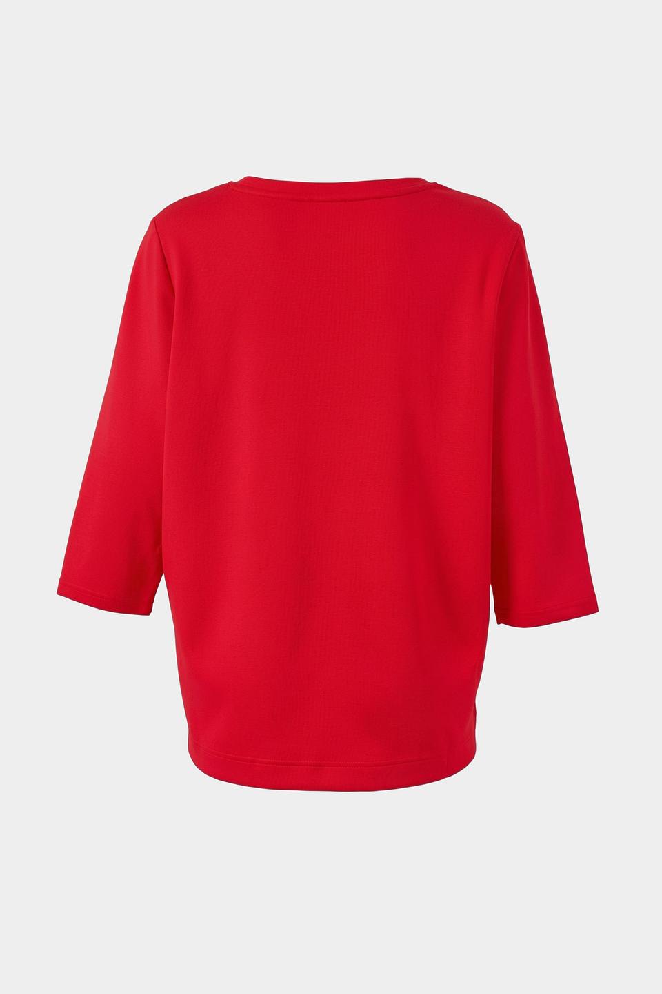 Пуловер Via Appia с принтом красный