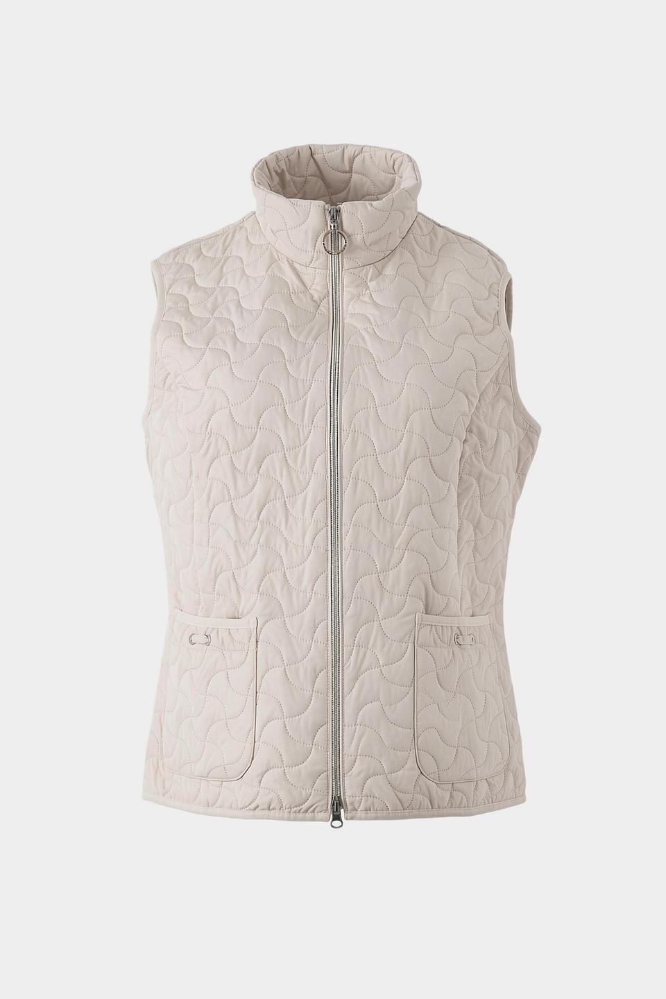 Lebek стеганая жилетка бежевая