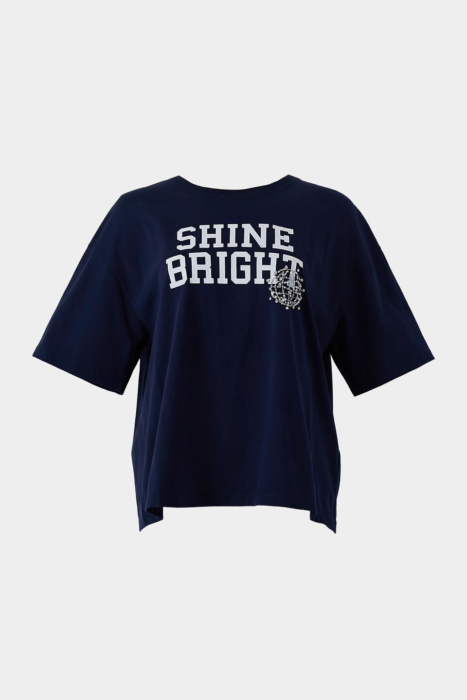 Футболка Marc Aurel Shine Bright темно-синяя