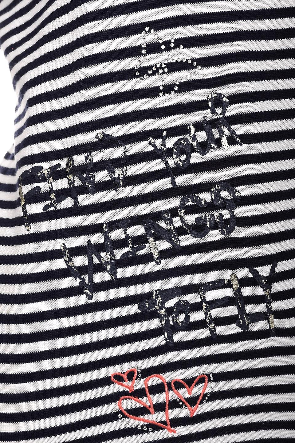 Пуловер Via Appia в полоску с аппликацией