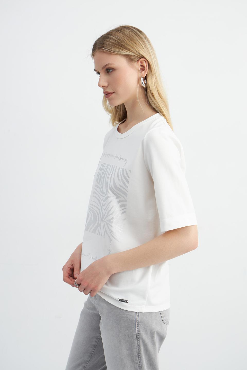 Футболка Passioni с принтом белый