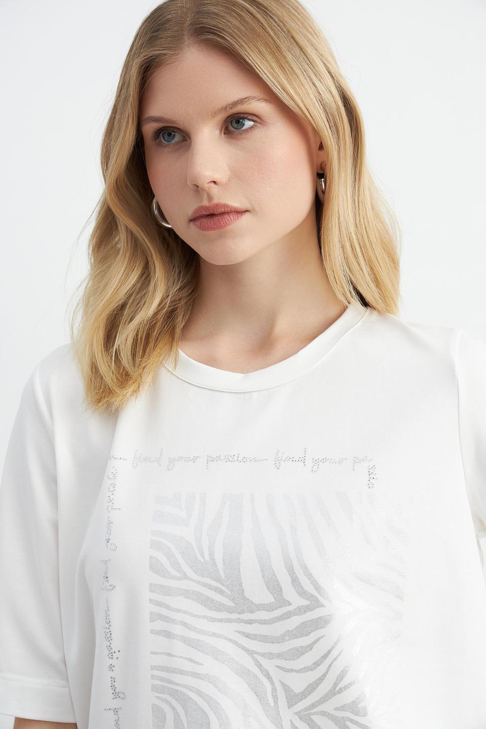 Футболка Passioni с принтом белый