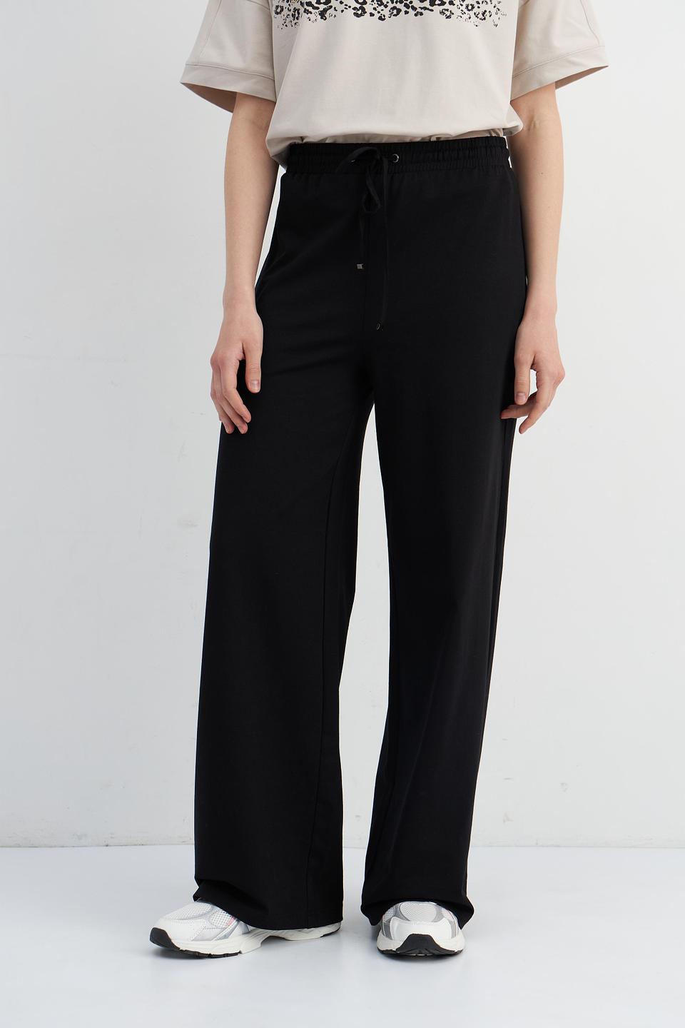 Брюки Passioni палаццо чёрные