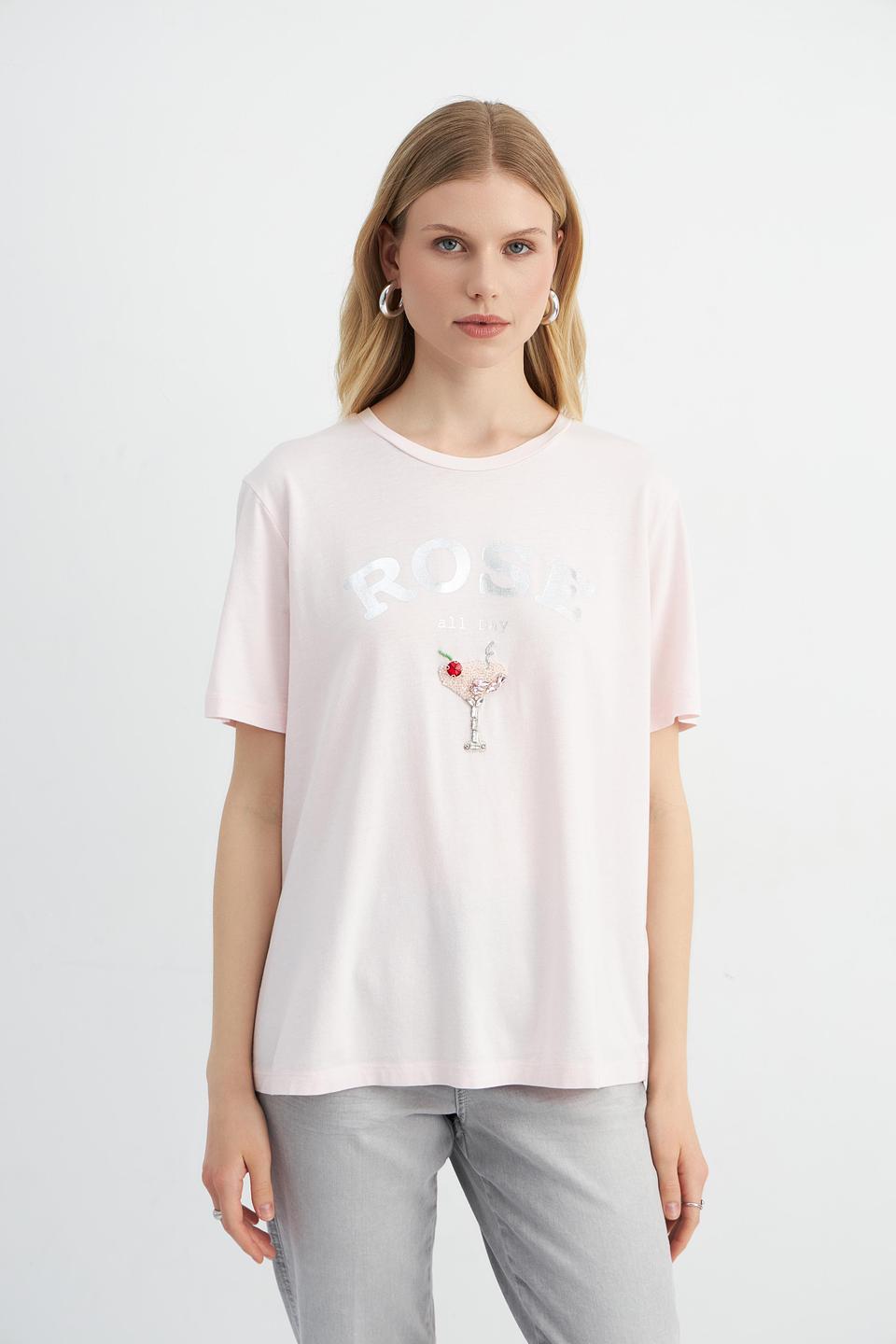 Футболка Marc Aurel с принтом Роза