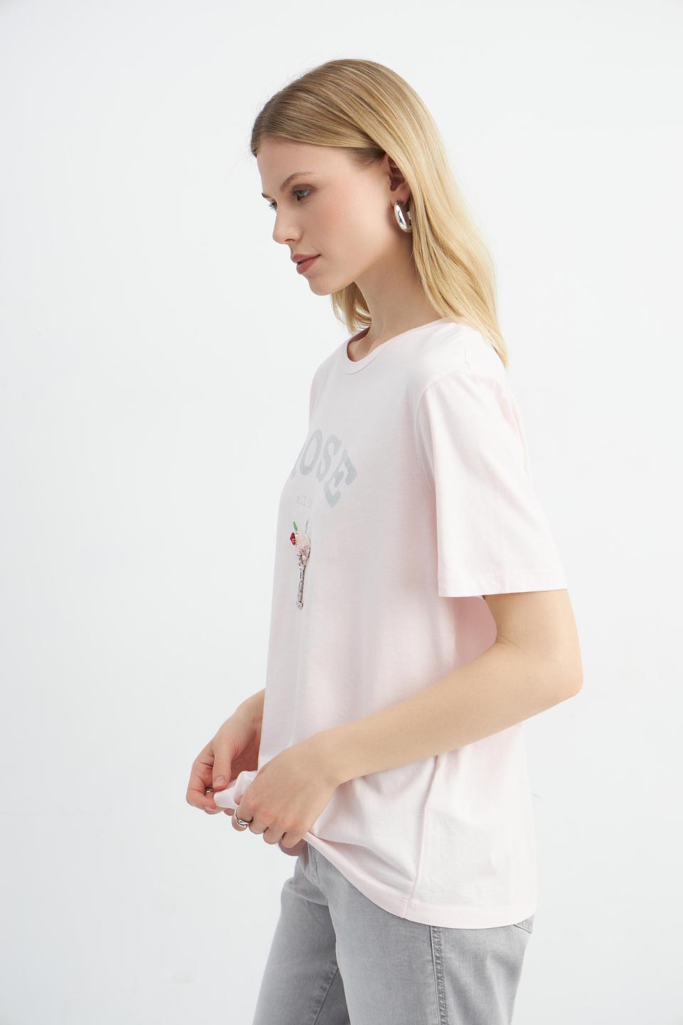 Футболка Marc Aurel с принтом Роза