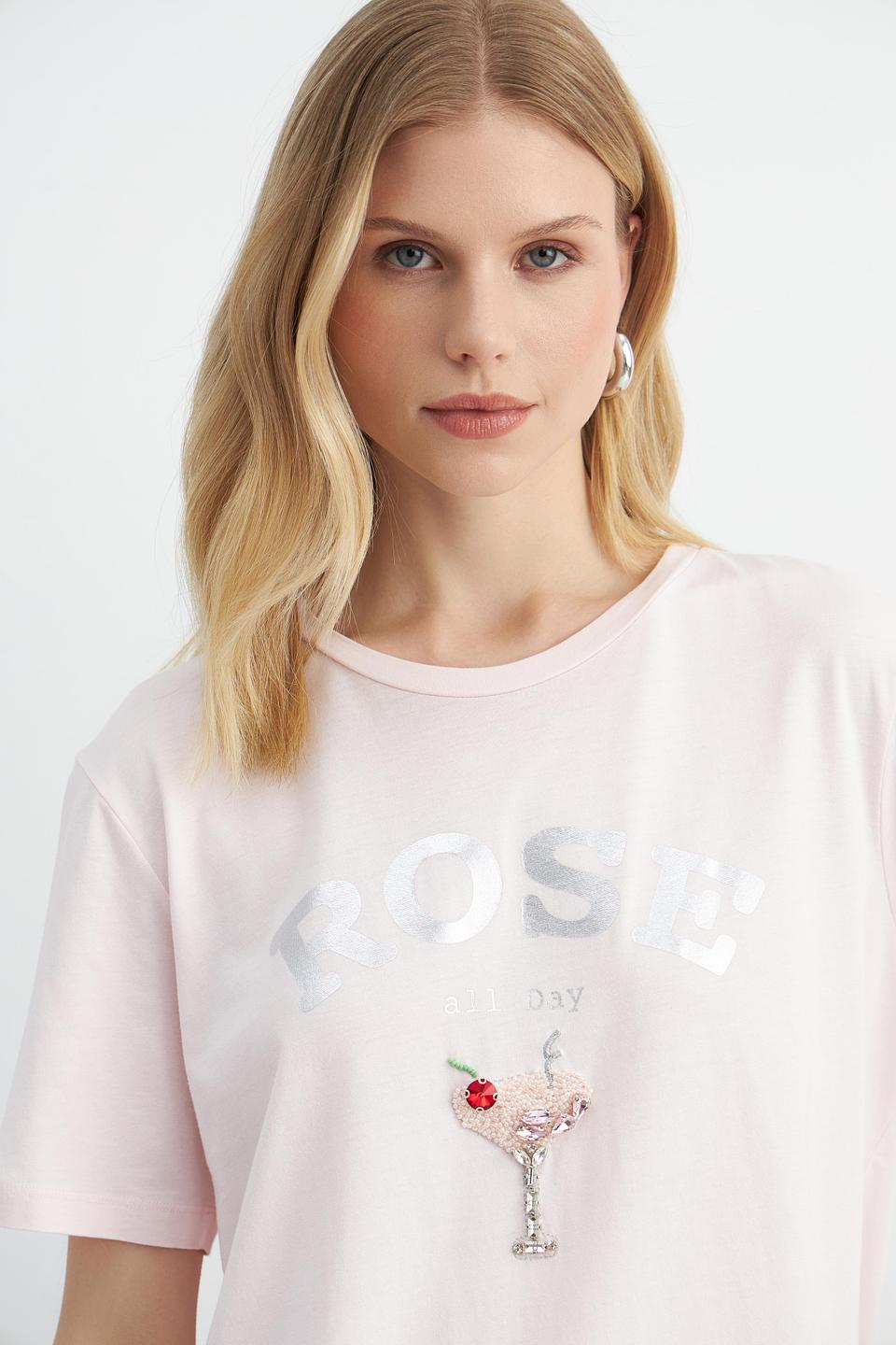 Футболка Marc Aurel с принтом Роза