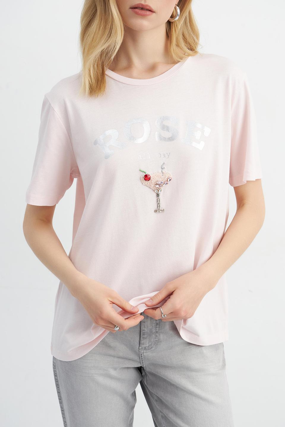 Футболка Marc Aurel с принтом Роза