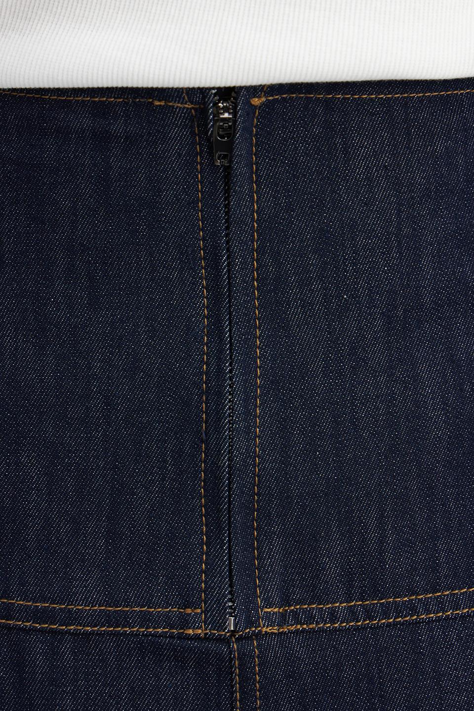 Юбка джинсовая Oui с вышивкой