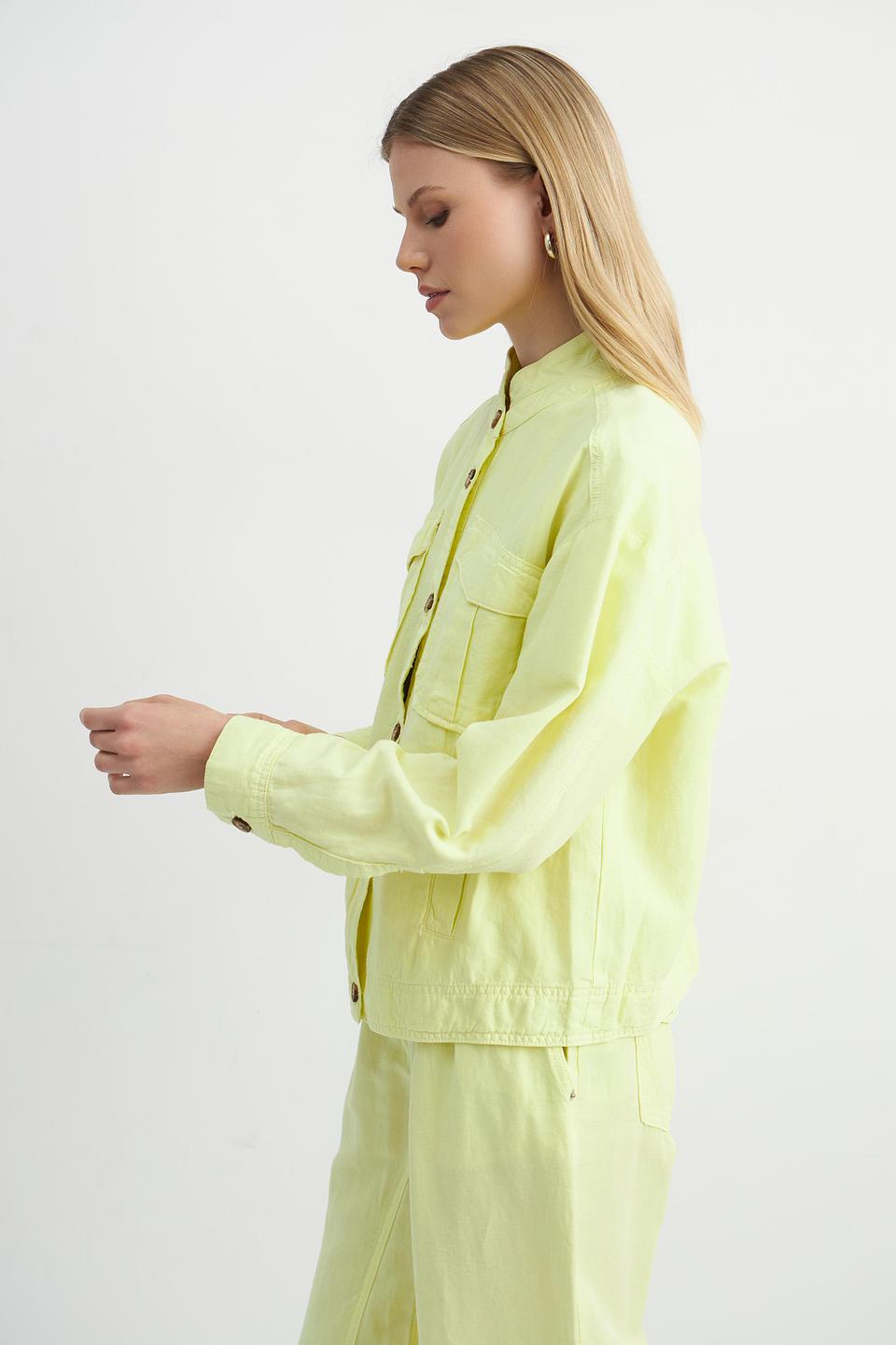Жакет Catnoir лайм с карманами