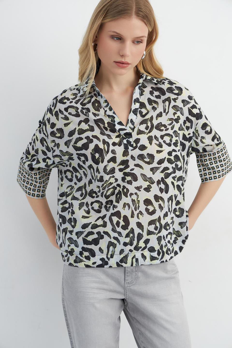 Блуза Catnoir с леопардовым принтом