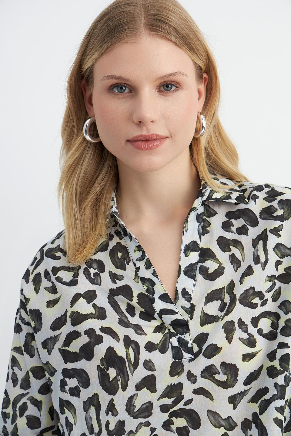 Блуза Catnoir с леопардовым принтом