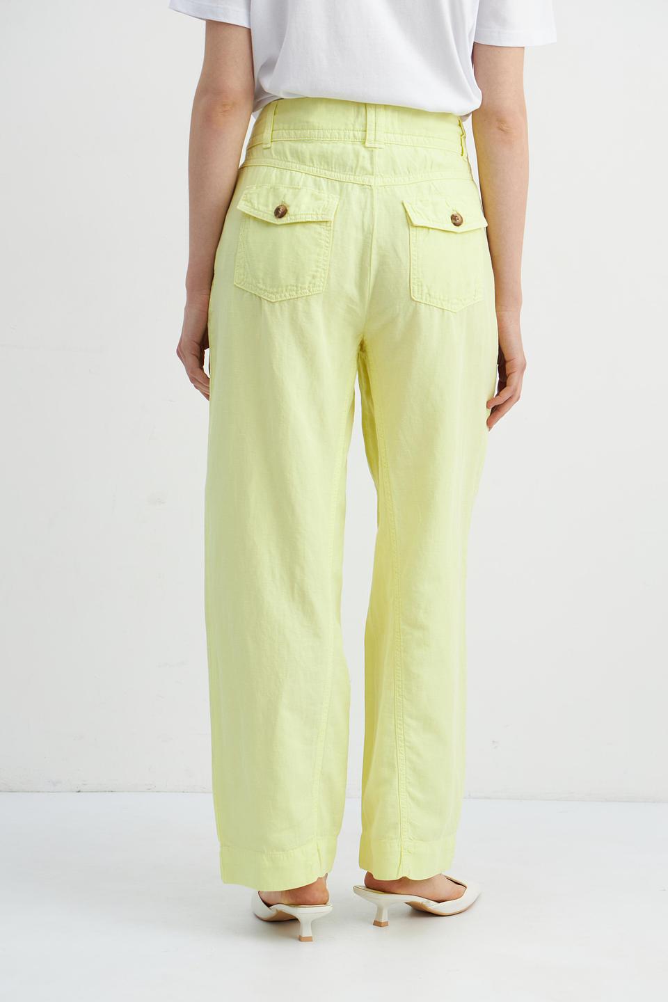 Брюки Catnoir широкие лайм