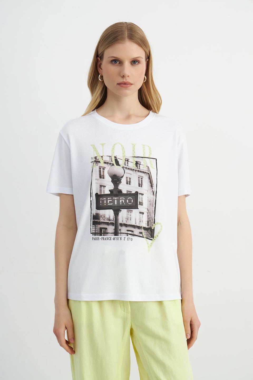 Футболка Catnoir с принтом "Metro"