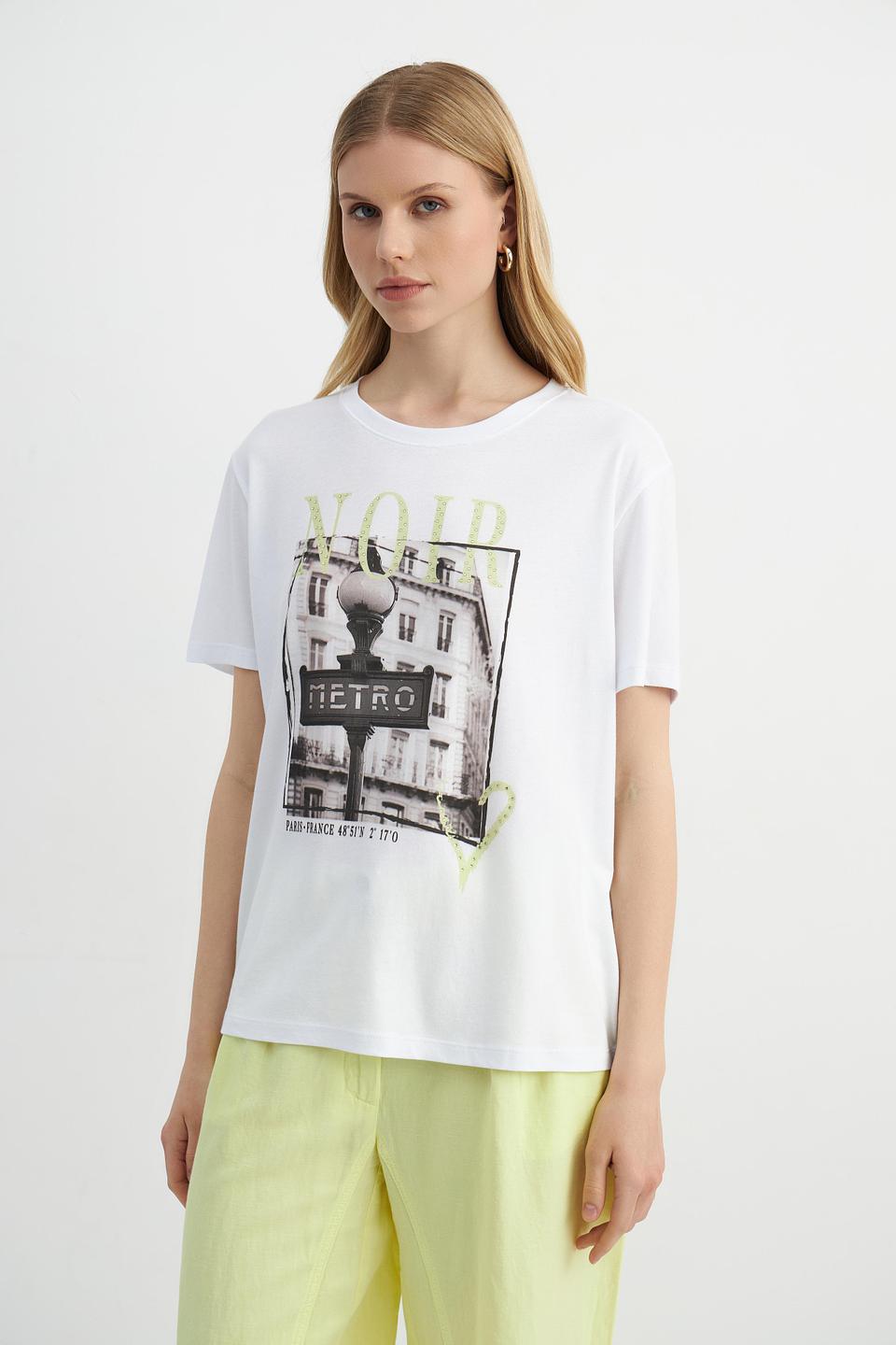 Футболка Catnoir с принтом "Metro"