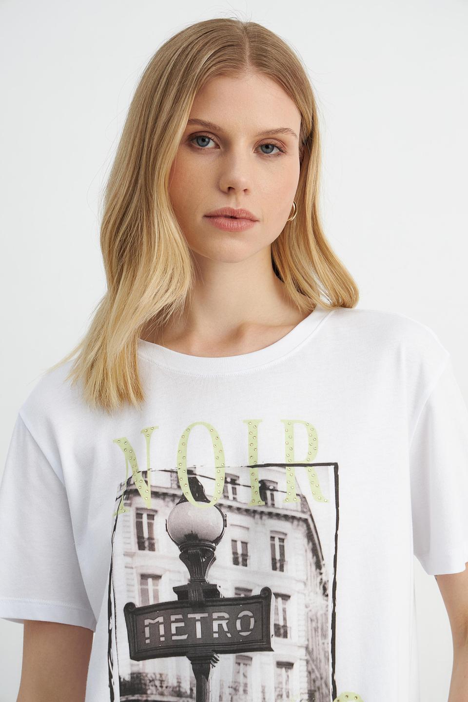 Футболка Catnoir с принтом "Metro"