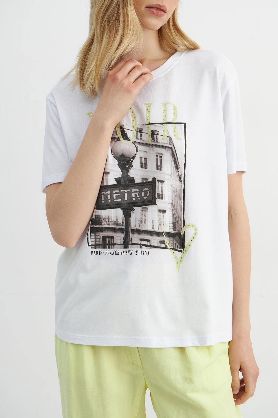 Футболка Catnoir с принтом "Metro"