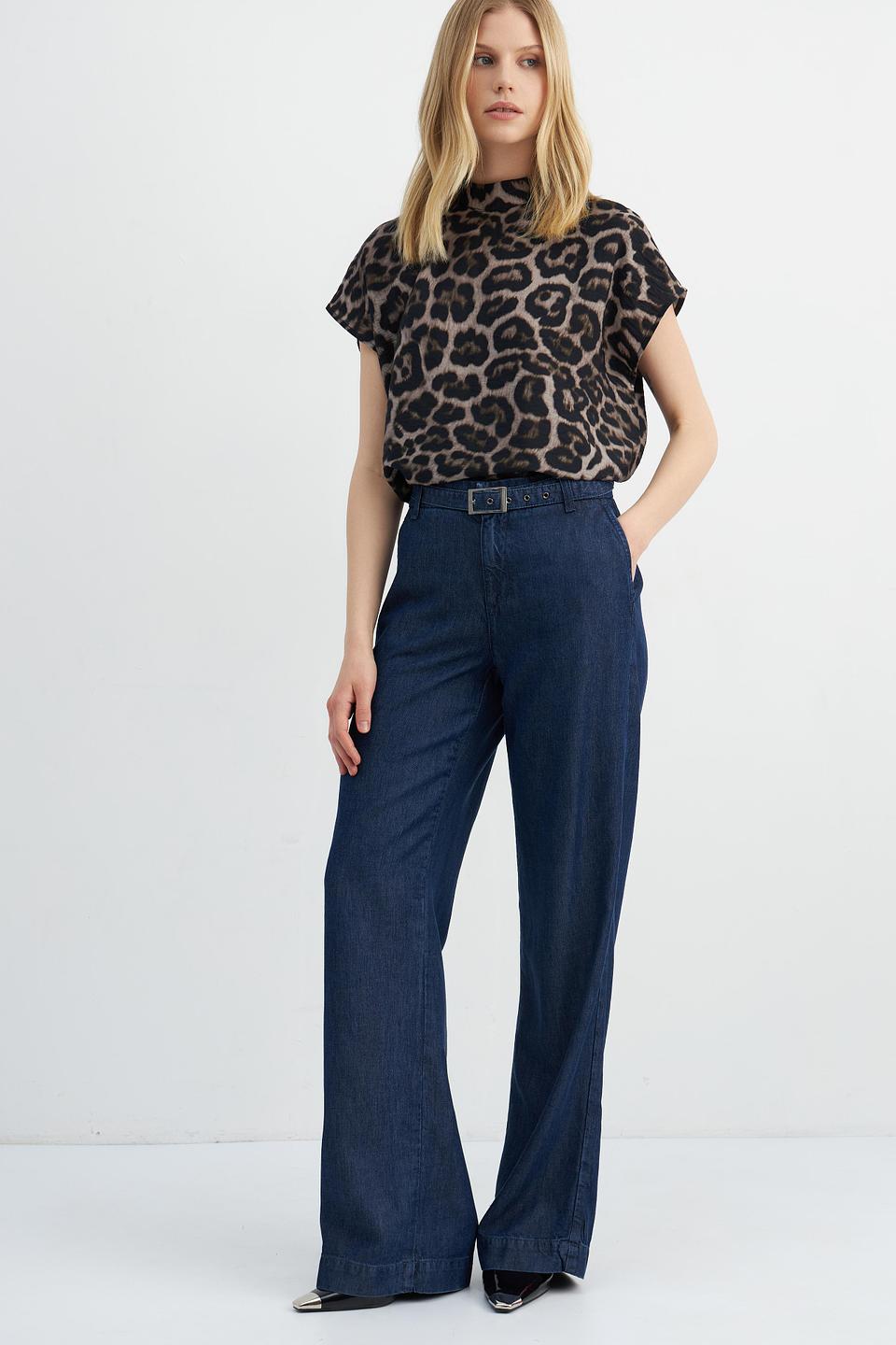 Блуза Catnoir с леопардовым принтом