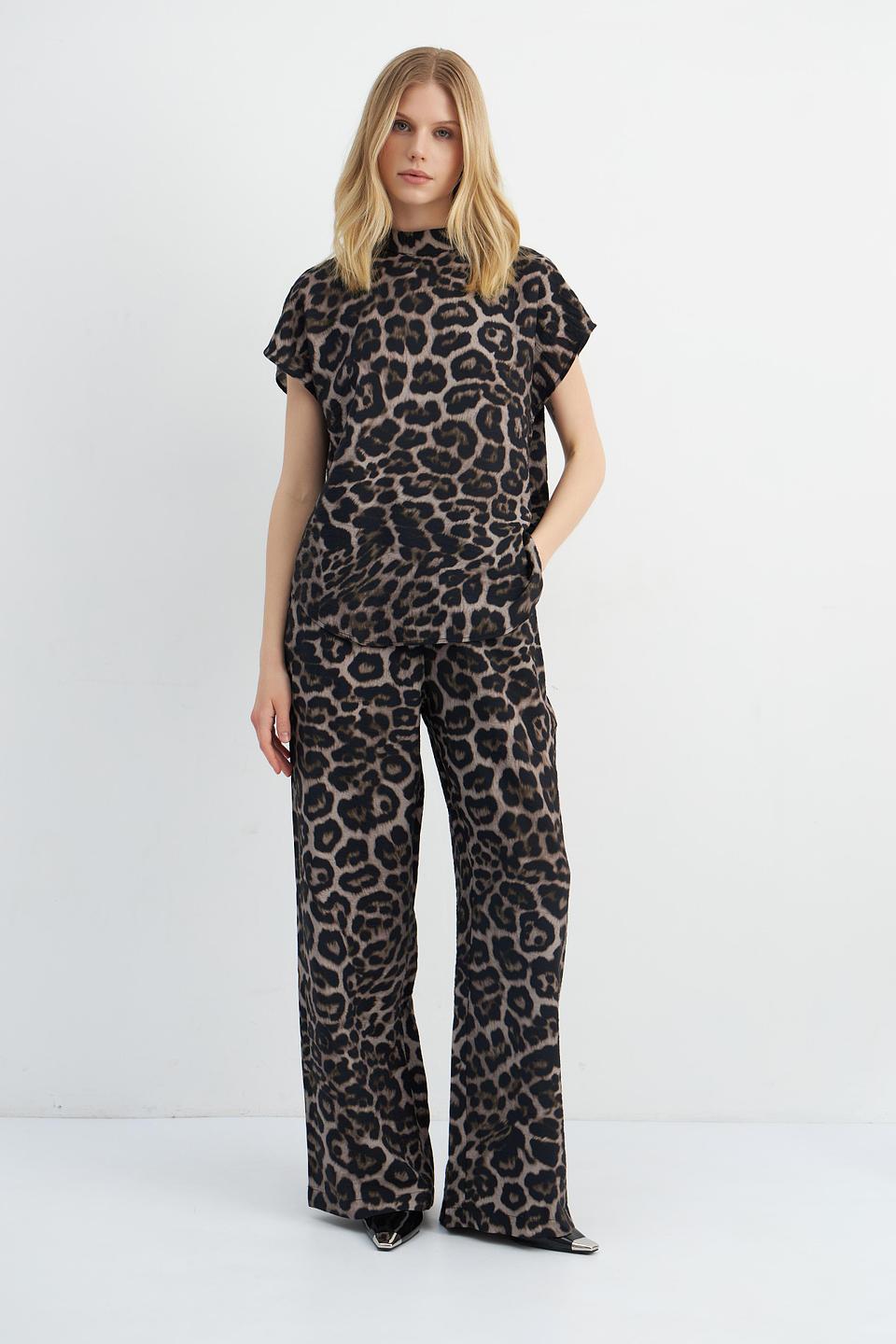 Блуза Catnoir с леопардовым принтом