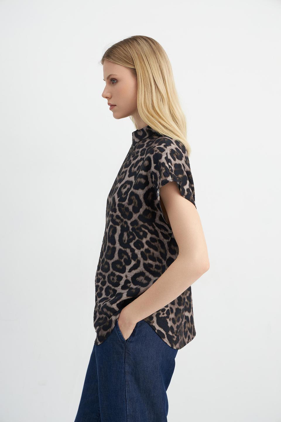 Блуза Catnoir с леопардовым принтом