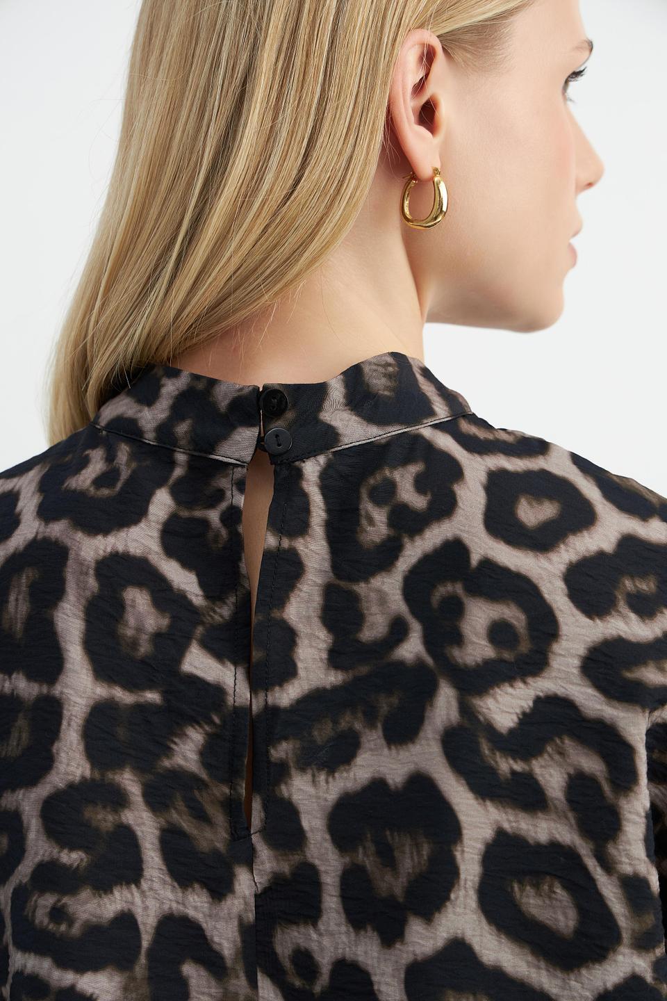 Блуза Catnoir с леопардовым принтом