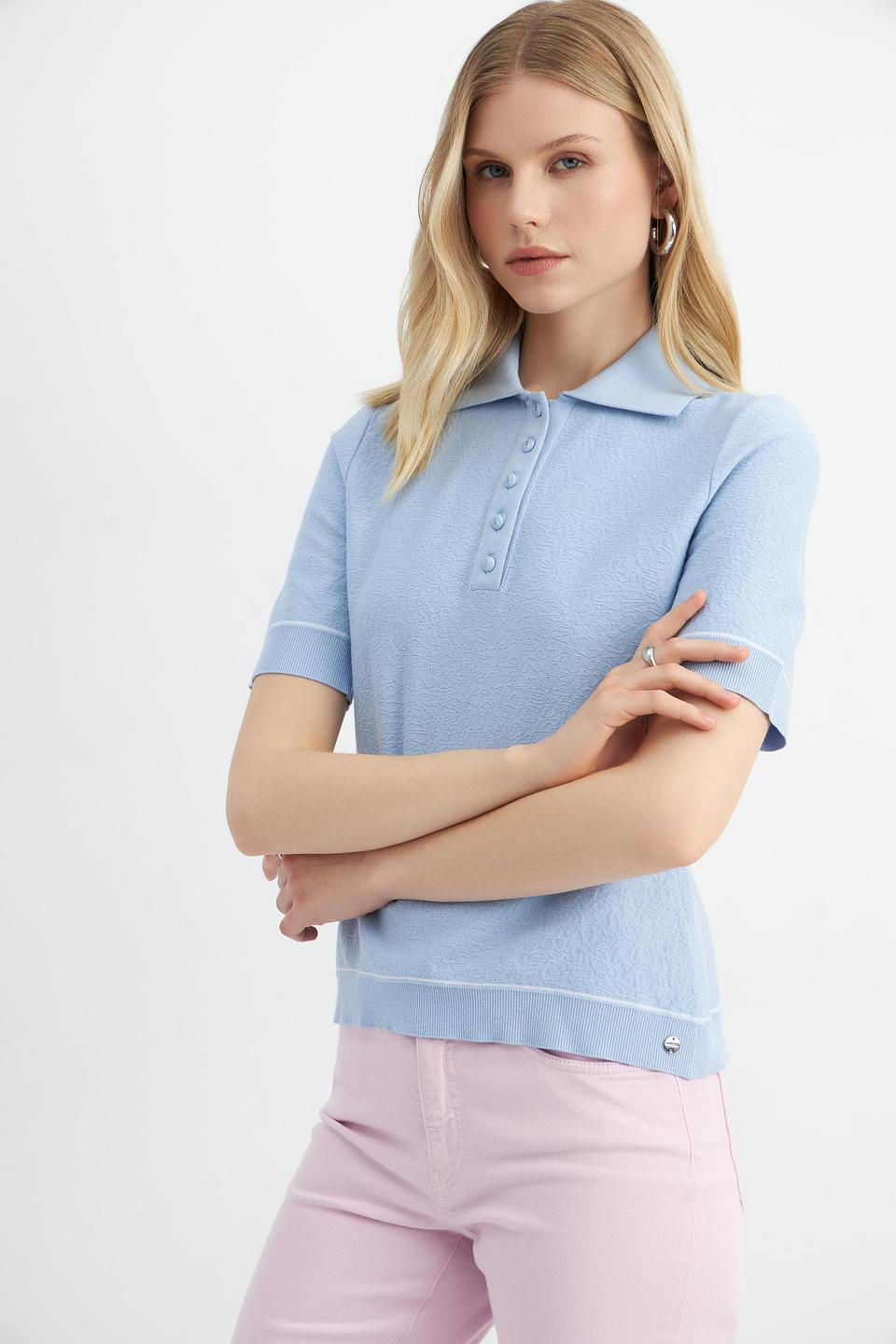 Поло Marc Cain голубое