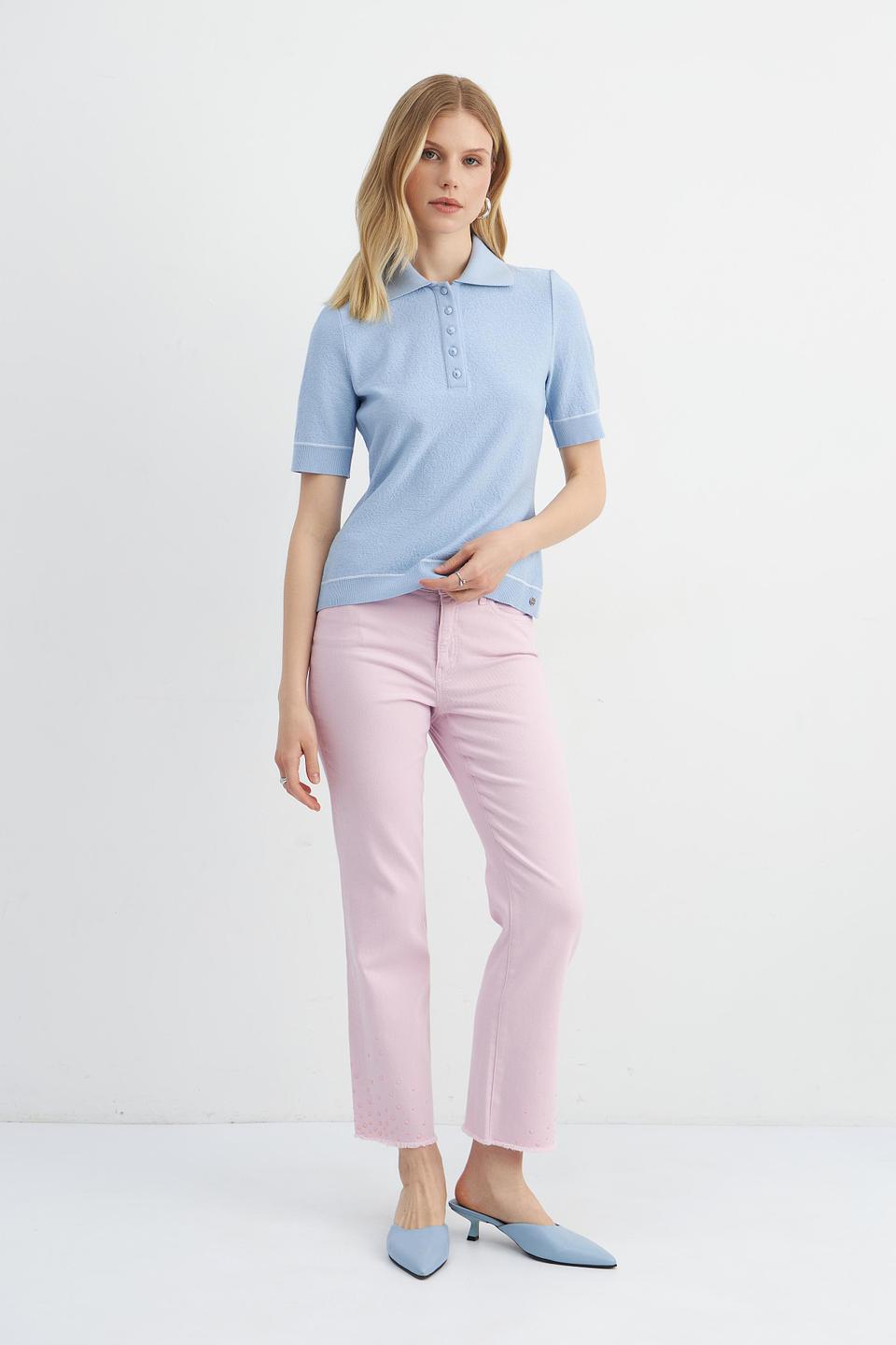 Поло Marc Cain голубое