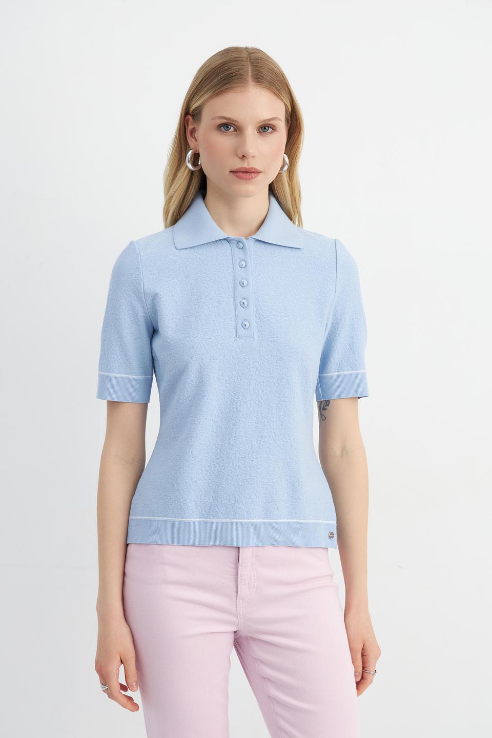 Поло Marc Cain голубое