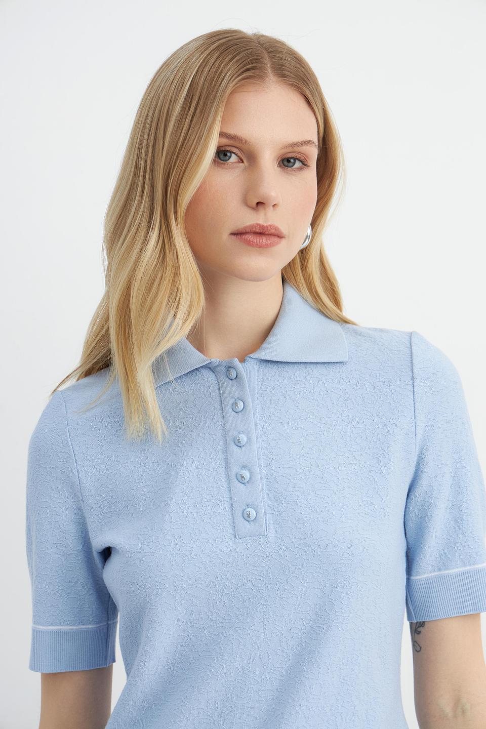 Поло Marc Cain голубое