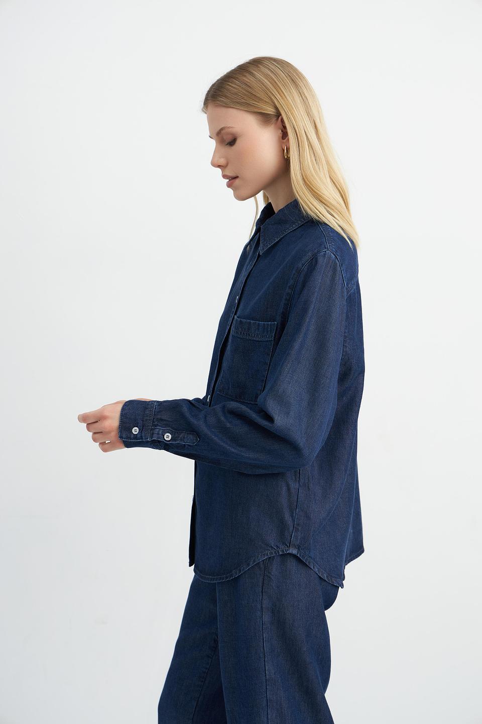 Блуза Angels джинсовая с вышивкой