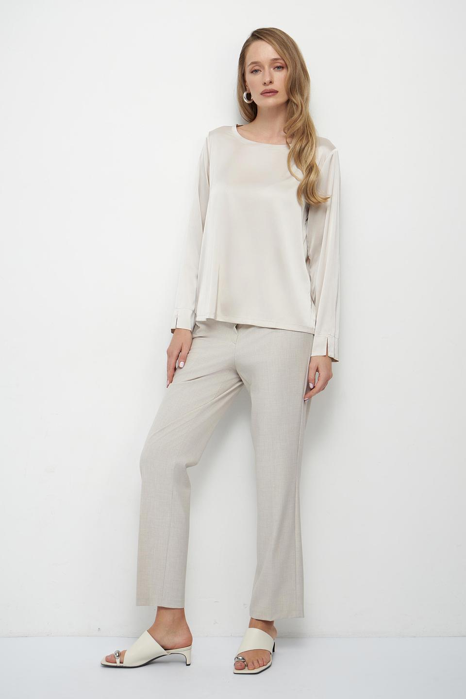 Блуза Betty Barclay бежевая с длинным рукавом