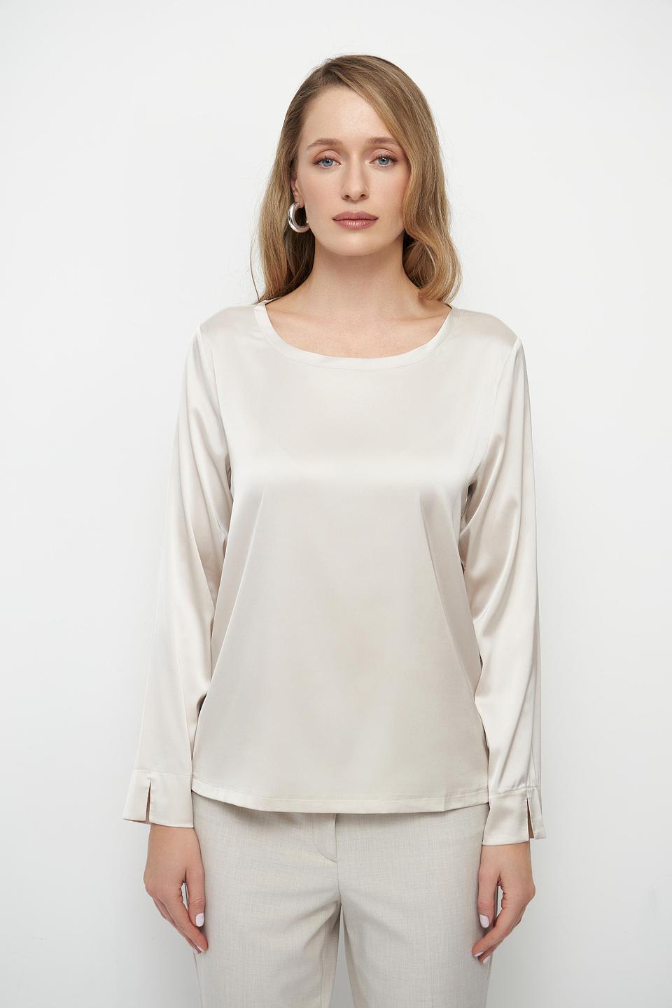 Блуза Betty Barclay бежевая с длинным рукавом