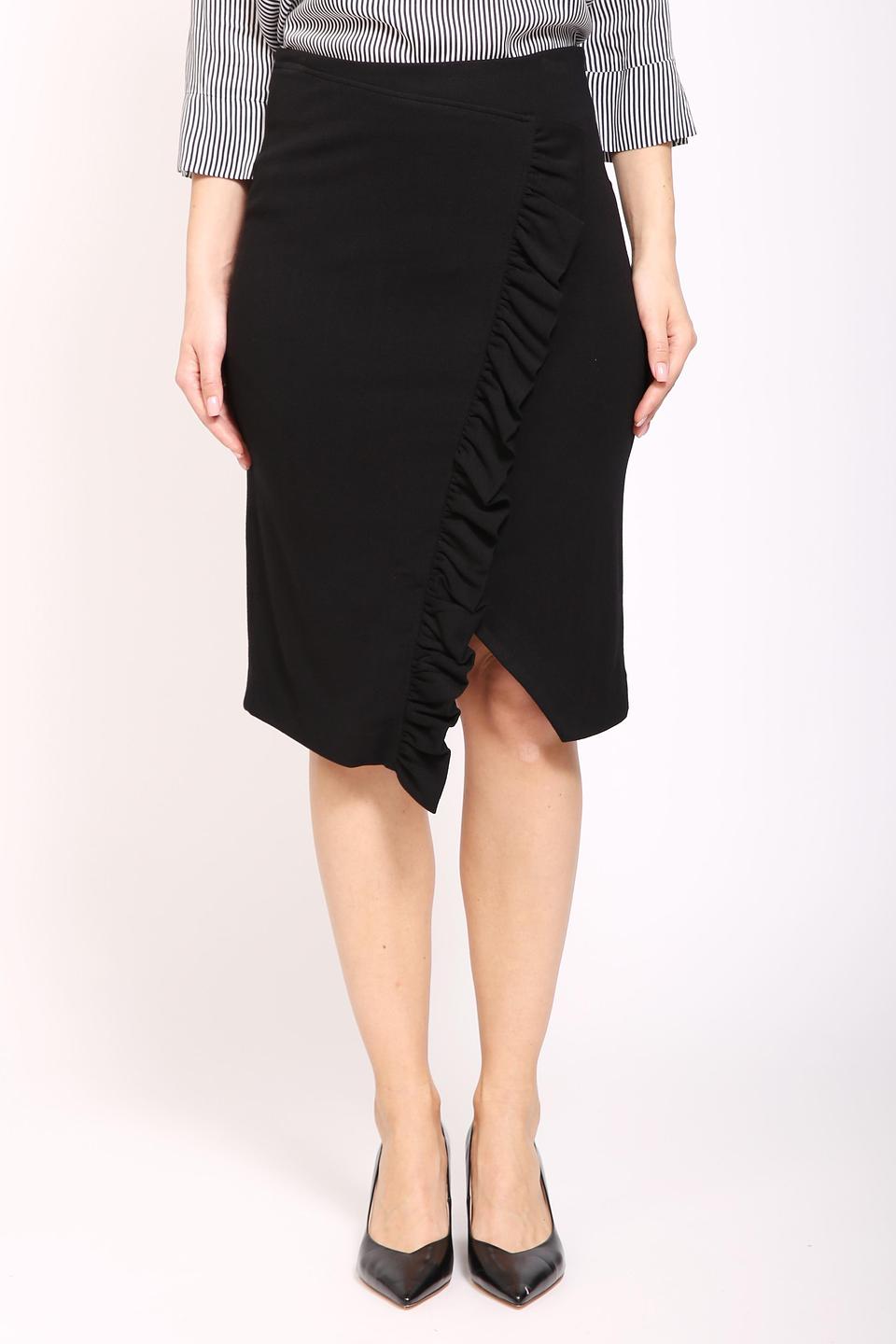Юбка Pezzo с рюшами чёрная
