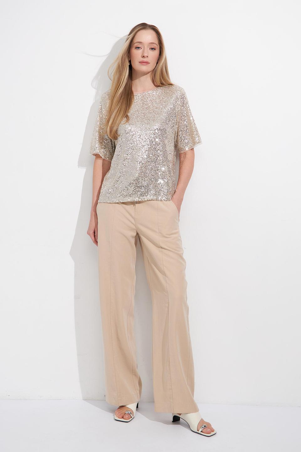 Блуза Monari с пайетками золотистая