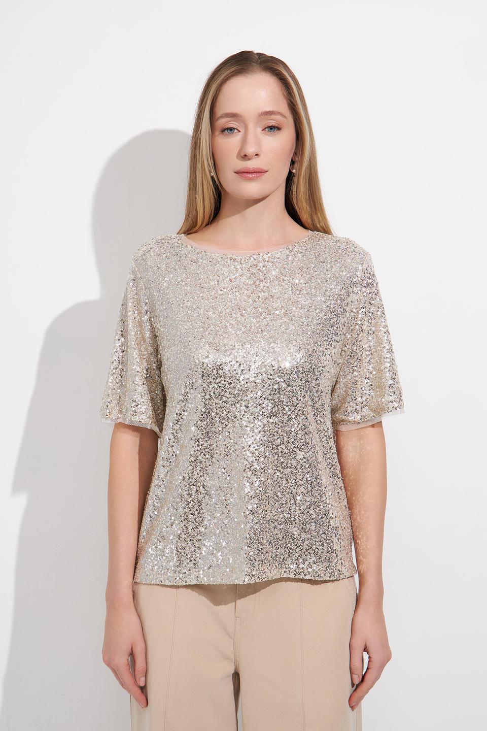 Блуза Monari с пайетками золотистая