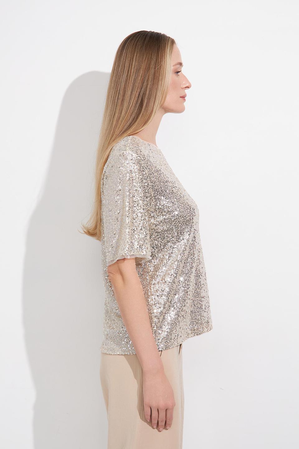 Блуза Monari с пайетками золотистая