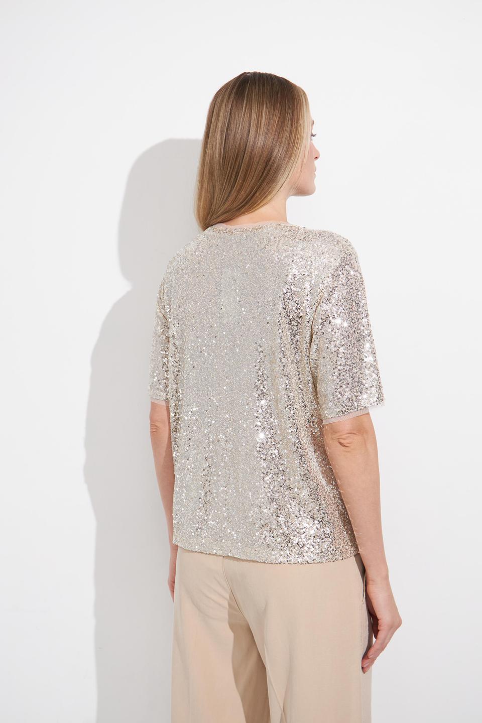 Блуза Monari с пайетками золотистая