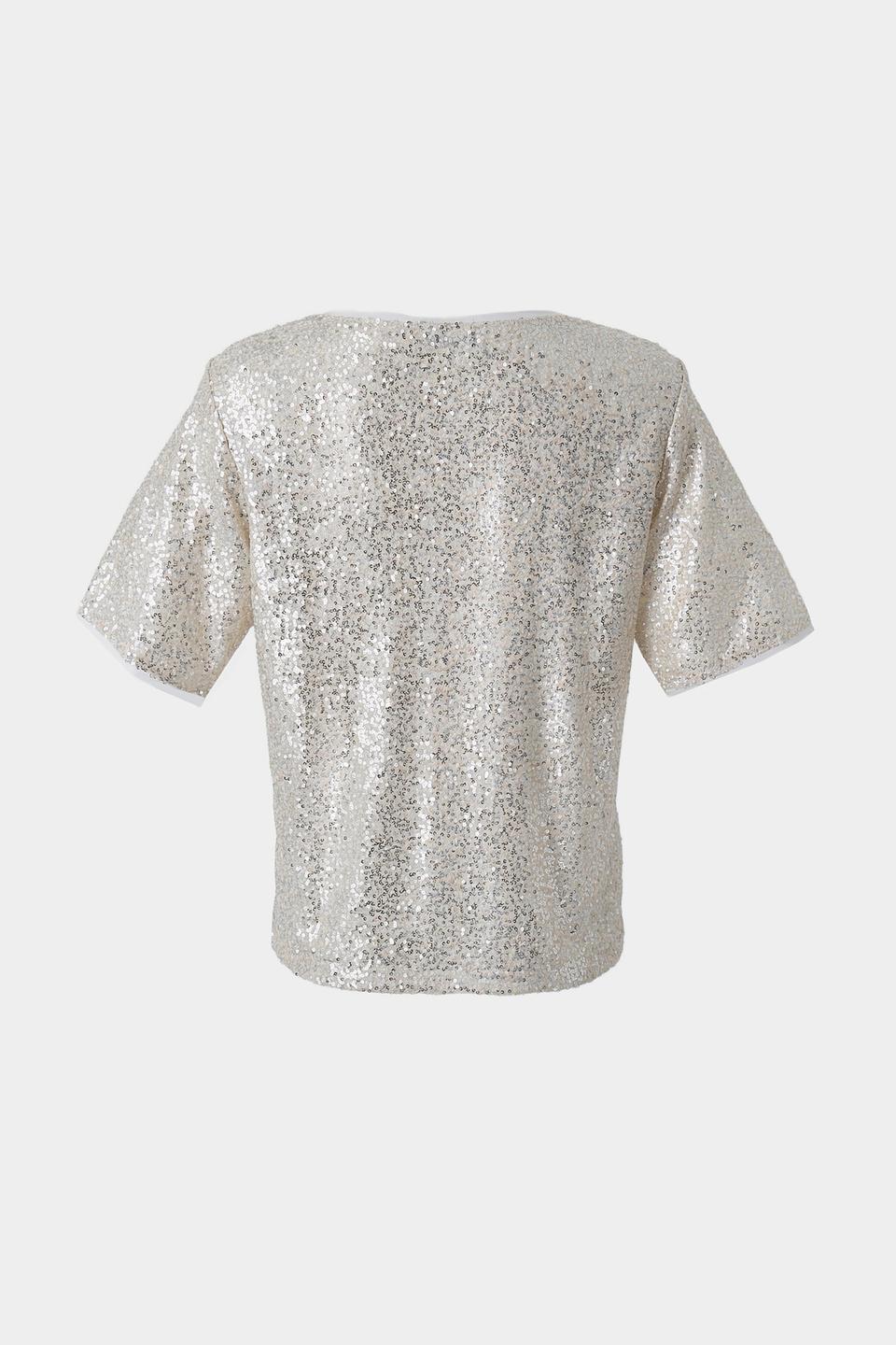 Блуза Monari с пайетками золотистая