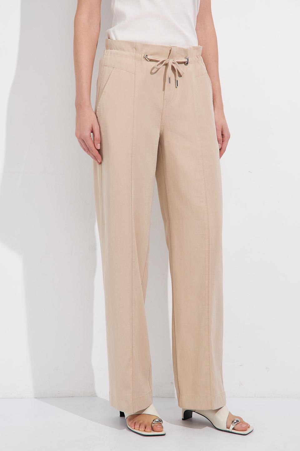 Брюки Monari бежевые с завязками