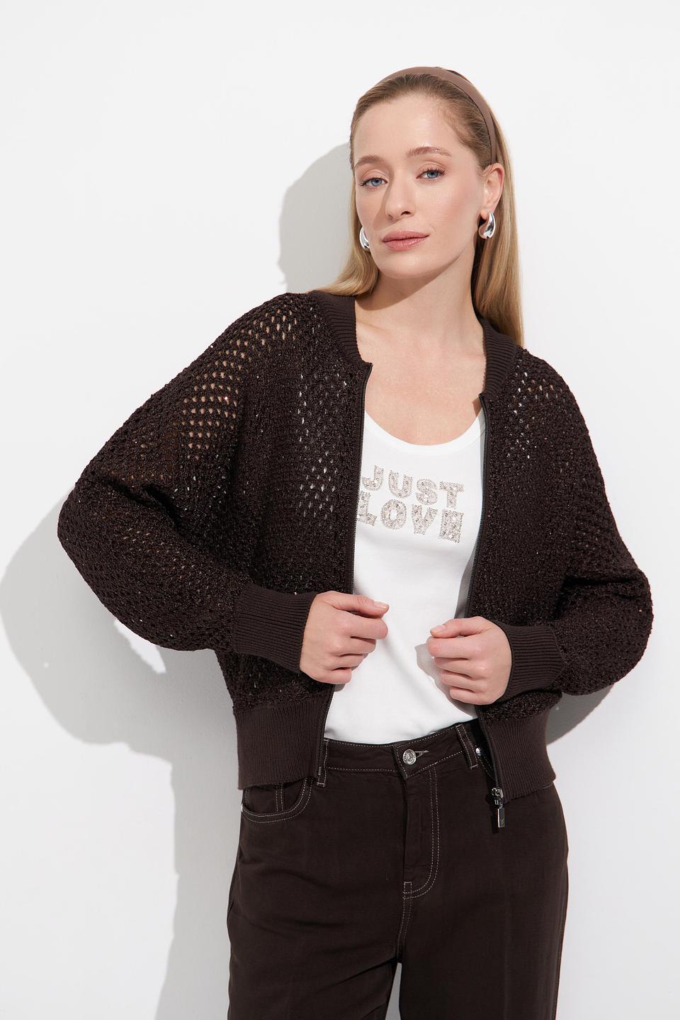 Жакет Monari с пайетками чёрный