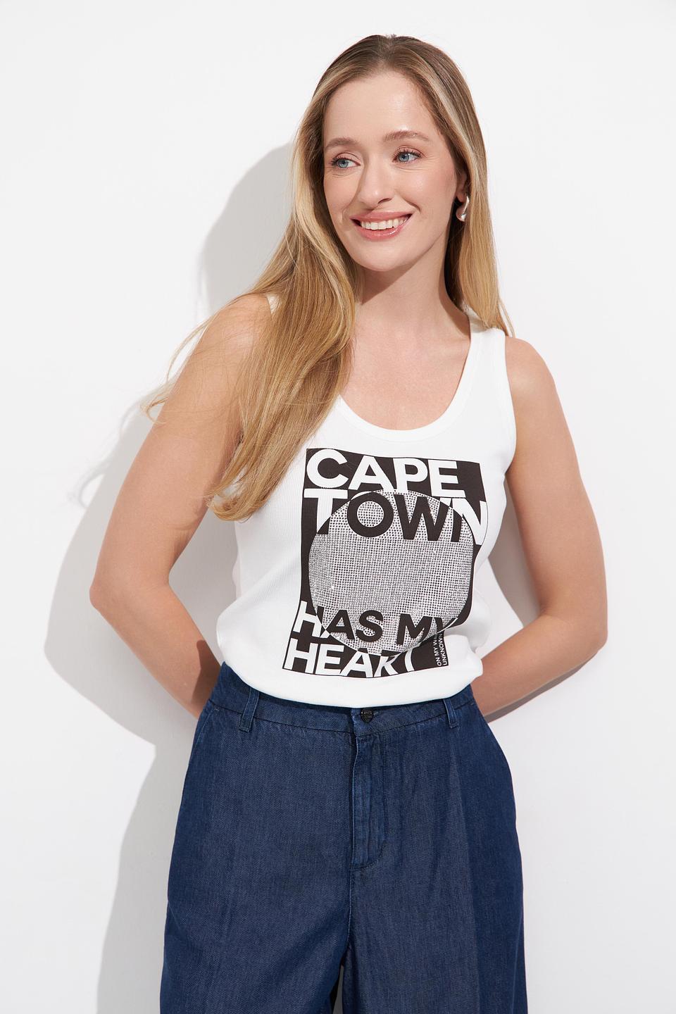 Топ Monari с принтом Cape Town