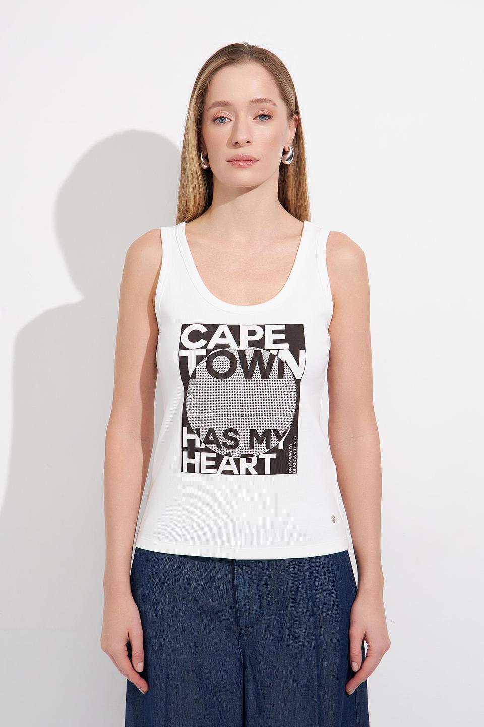 Топ Monari с принтом Cape Town