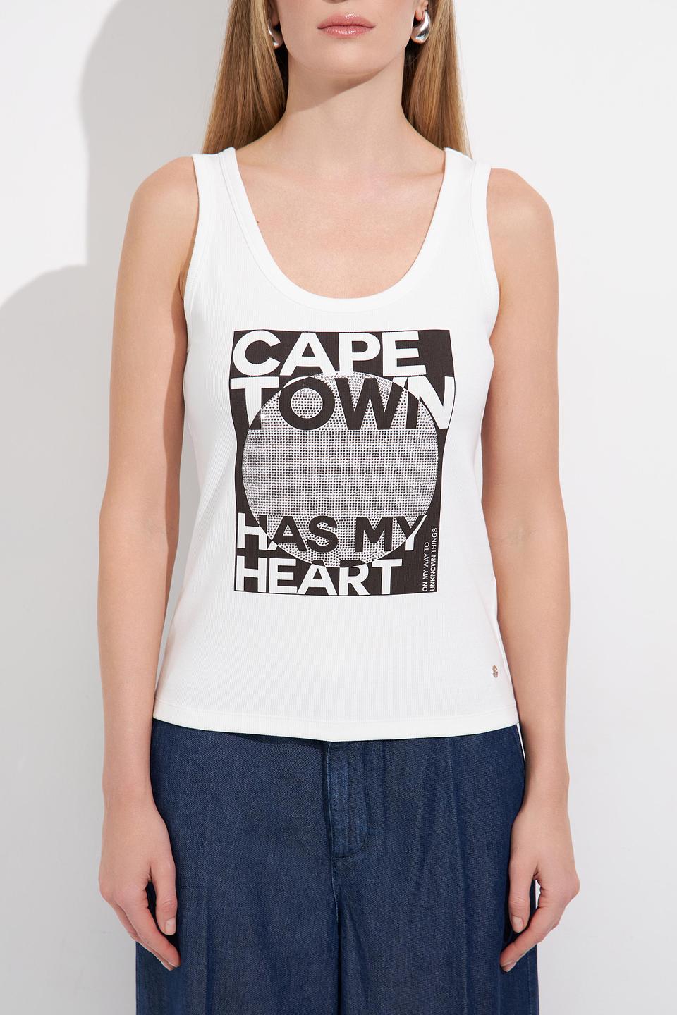 Топ Monari с принтом Cape Town