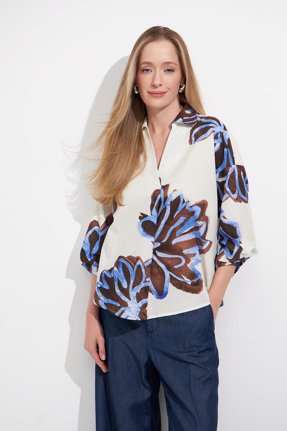 Блуза Lecomte с цветочным принтом